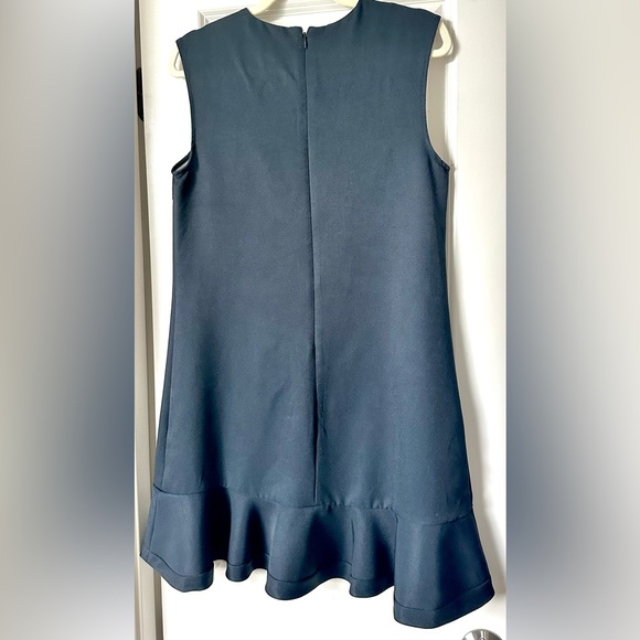 EUC Victoria Beckham for Target Black Ruffled Hem Calla Lily Dress VBxTarget - Picture 4 of 5